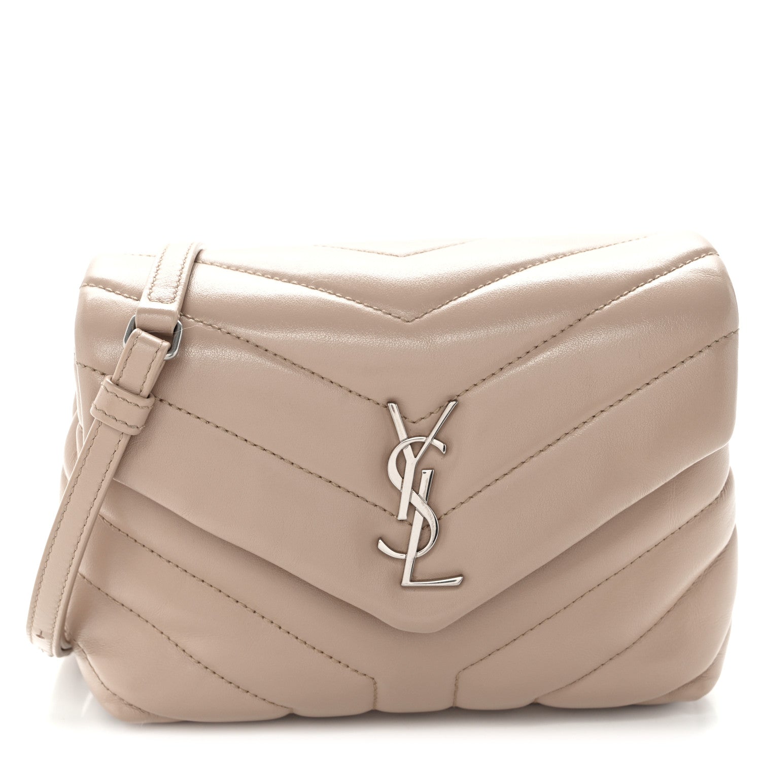 Calfskin Y Quilted Monogram Toy Loulou Crossbody Bag Light Natural