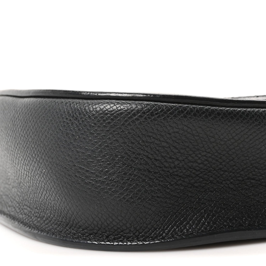 Grained Calfskin Small Trotteur Black