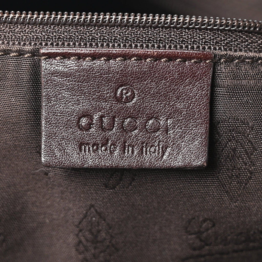 Guccissima Medium Sukey Tote Chocolate