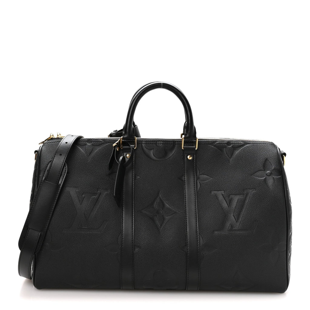 Empreinte Monogram Giant Keepall Bandouliere 45 Black Black