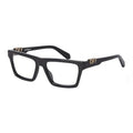 Off-White Eyeglasses Rectangle Full Rim, Black Frame and Clear Blue Light Block Lens OERJ07BSTYLE7B1000