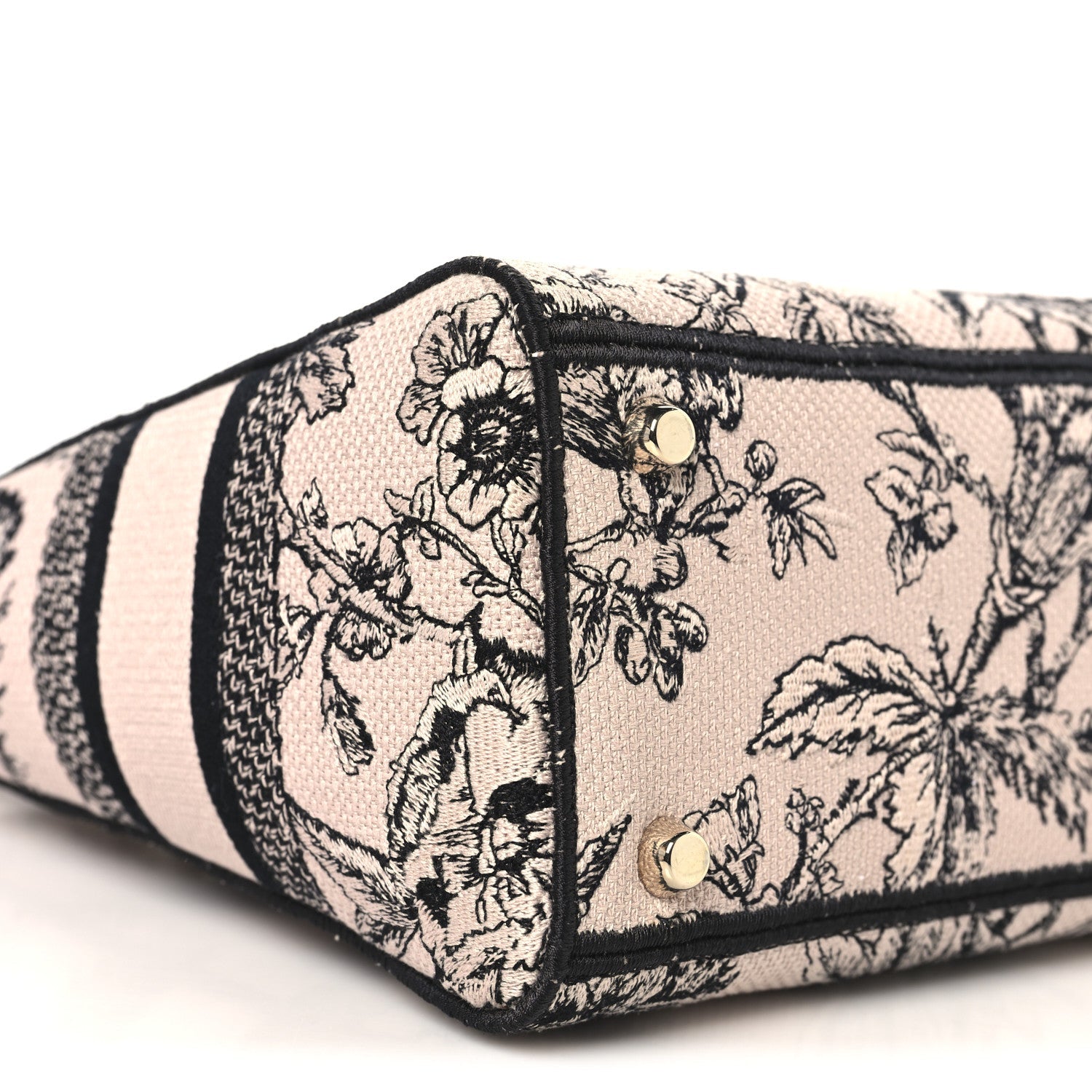 Canvas Embroidered Jardin Botanique Medium Lady D-Lite Light Pink Black