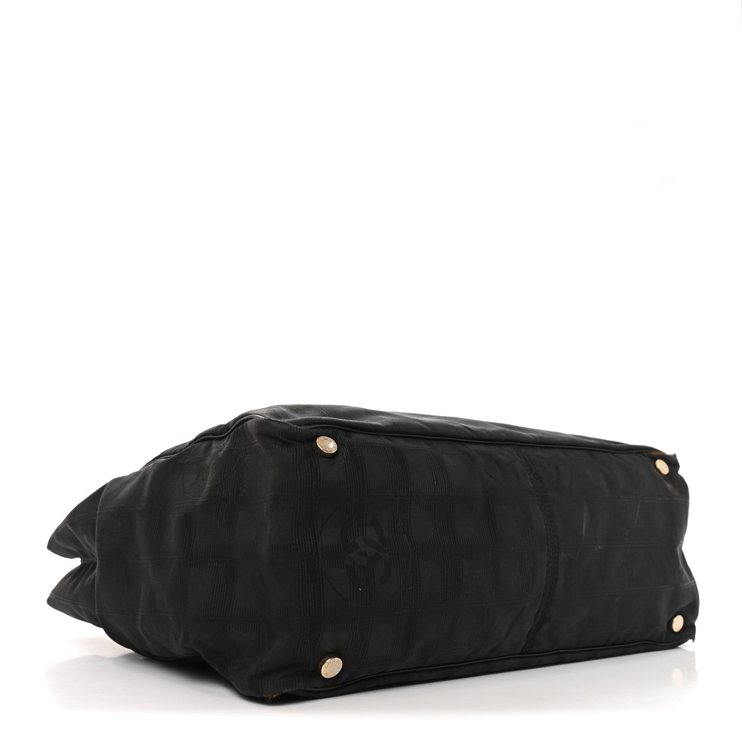 Nylon Medium Travel Tote Black