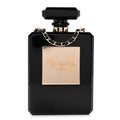 Plexiglass Perfume Bottle Clutch Black