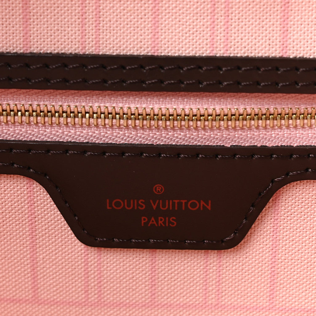 Damier Ebene Neo Neverfull MM Rose Ballerine