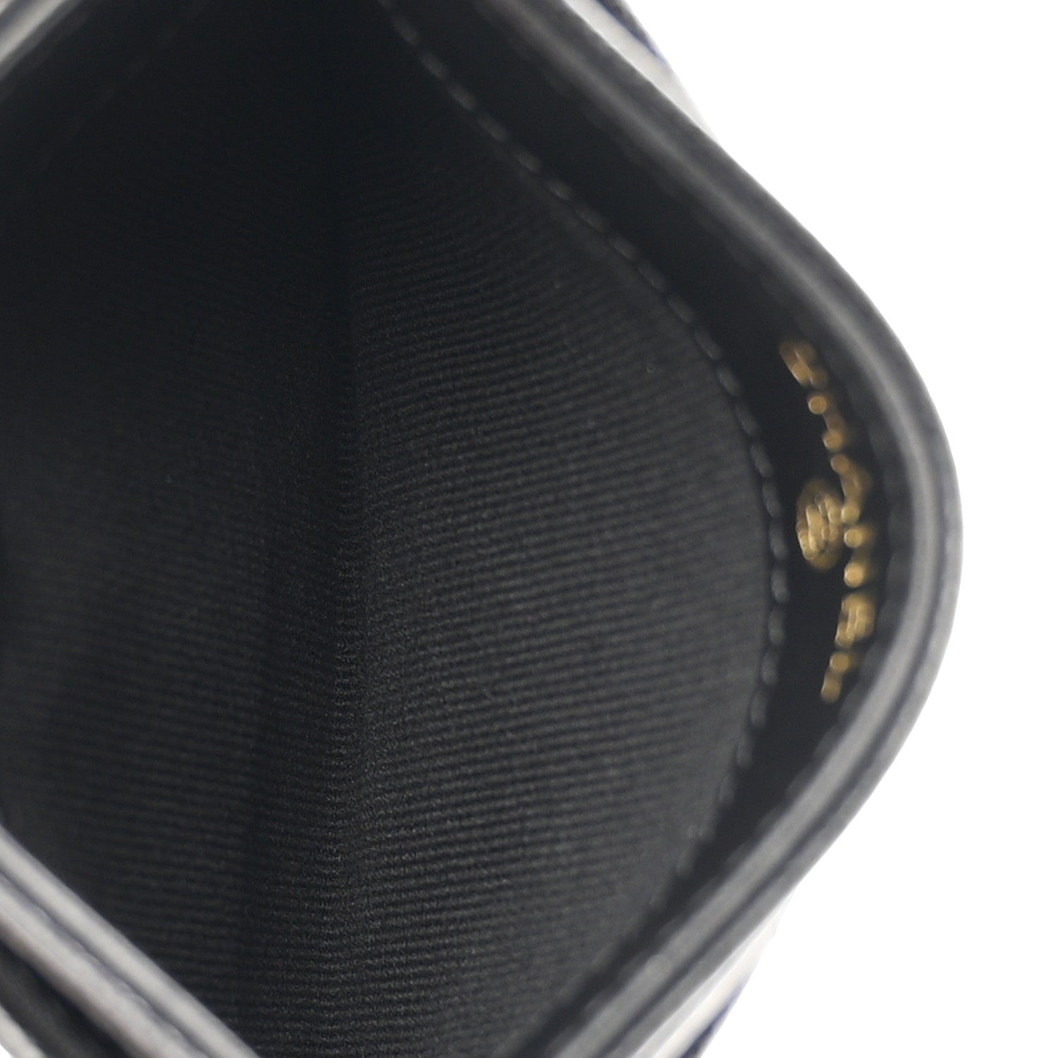 Caviar Quilted CC Card Holder Black