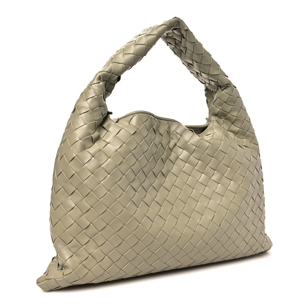 Calfskin Intrecciato Small Hop Travertine
