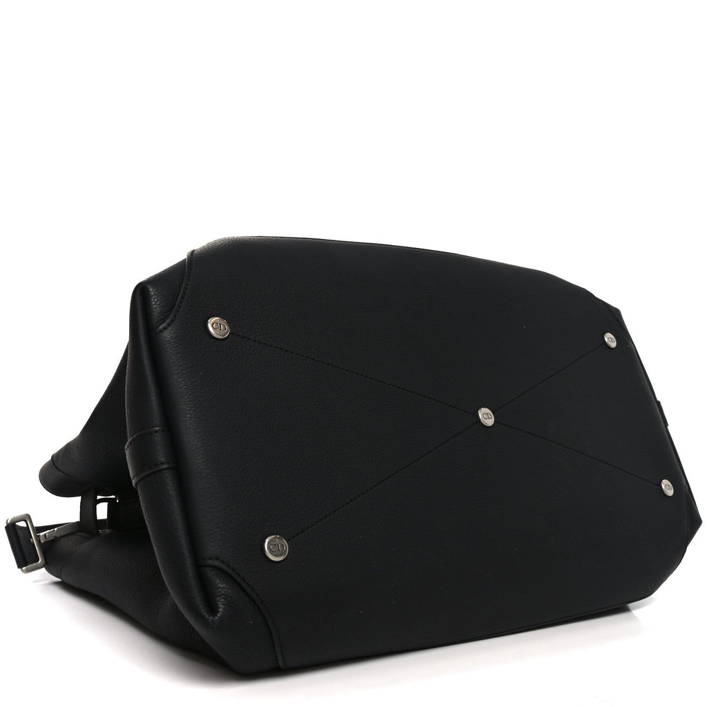 Icons Calfskin Medium Normandie Tote Grey Tote Black
