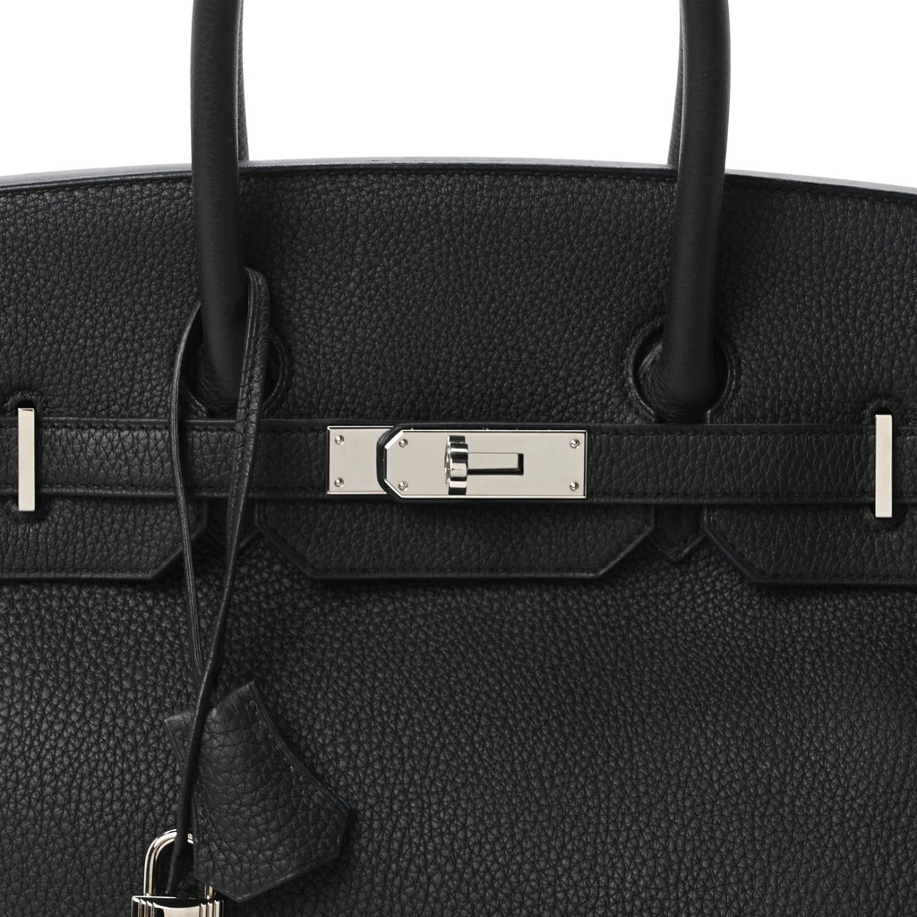 Togo Birkin 35 Black Bleu Agate