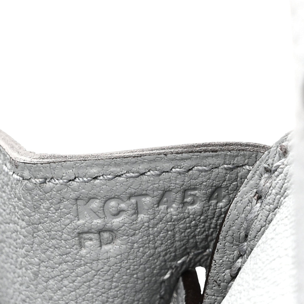 Togo Birkin 25 Gris Pantin