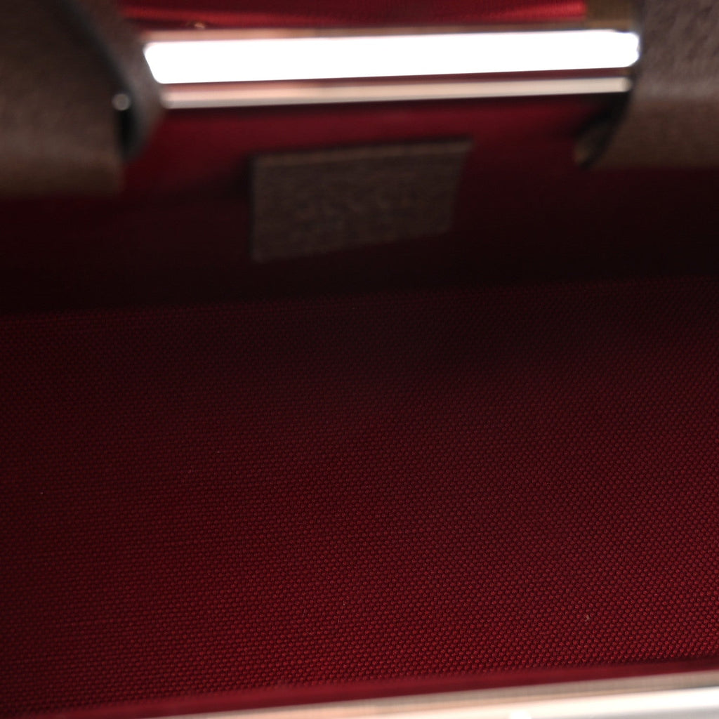 GG Supreme Monogram Globe-Trotter Beauty Case Brown