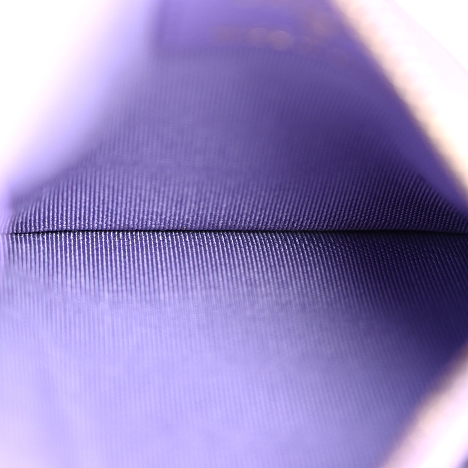 Caviar Quilted CC Zip Card Holder Purple