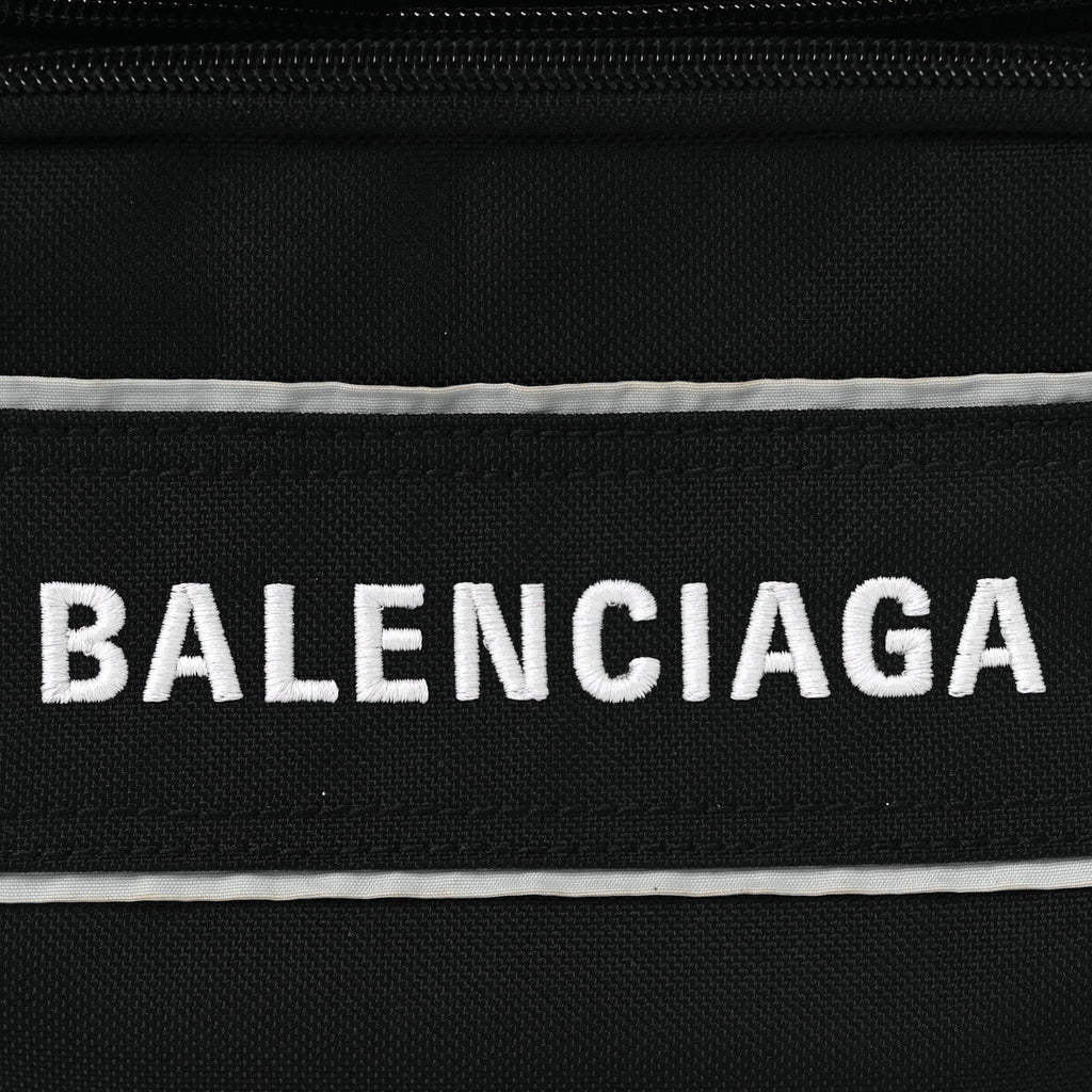 Nylon Logo Sport Camera Bag Black