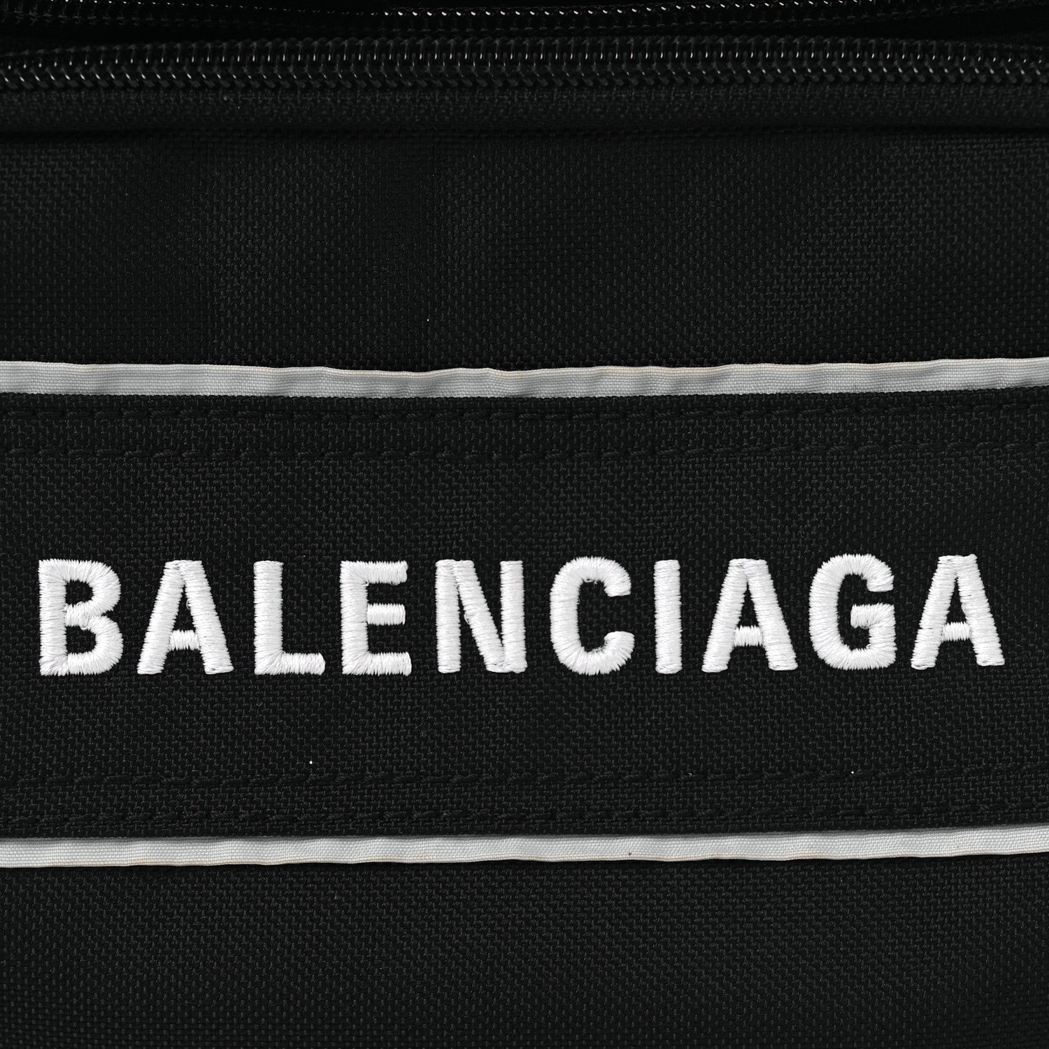 Nylon Logo Sport Camera Bag Black