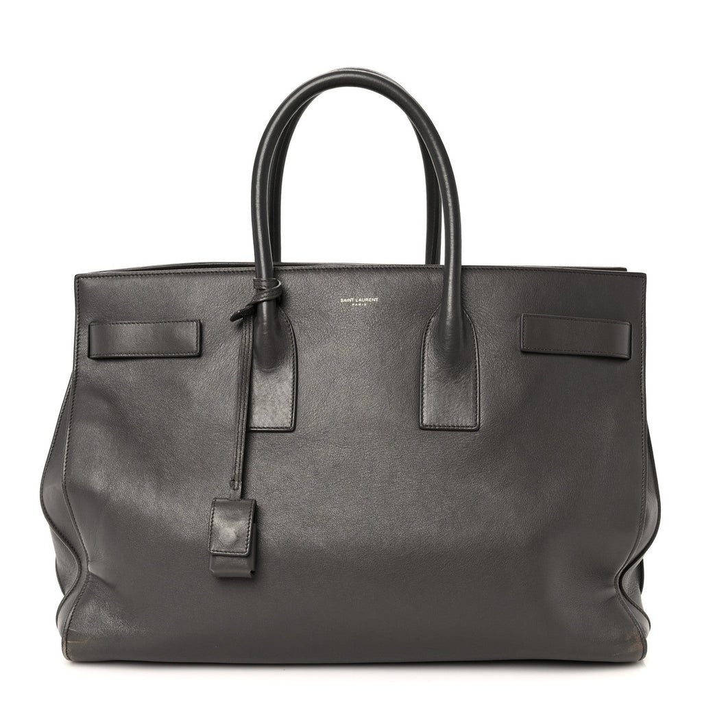 Calfskin Large Sac de Jour Carryall Grey