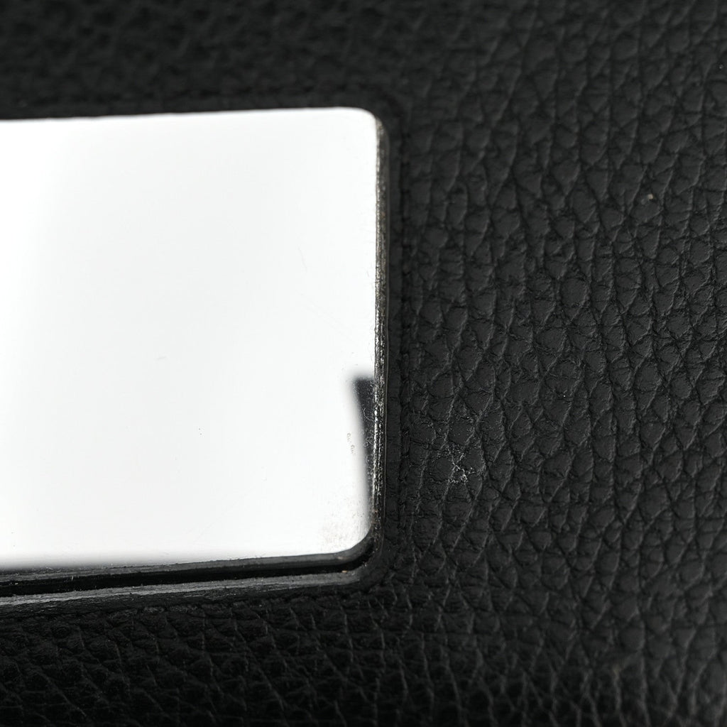 Calfskin Mini GG Marmont Chain Wallet Black