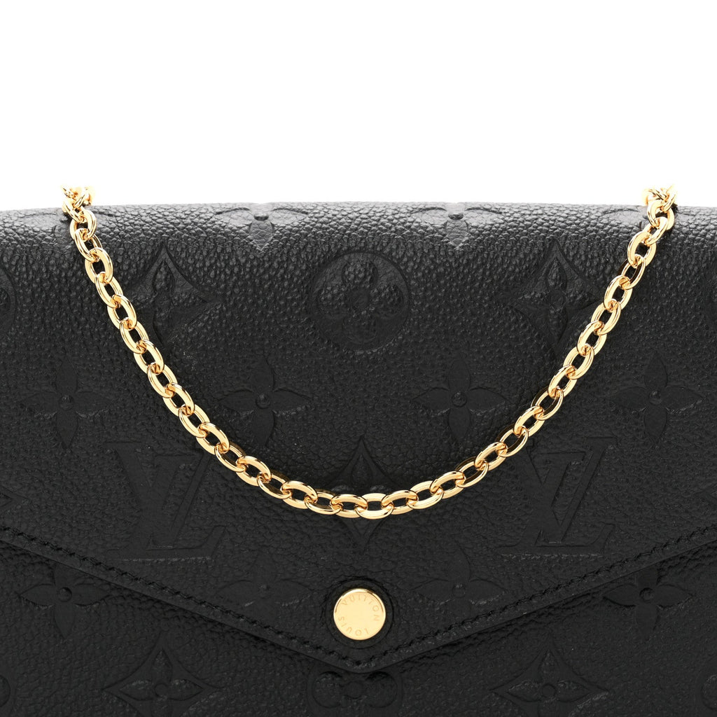 Empreinte Pochette Felicie Chain Wallet Black