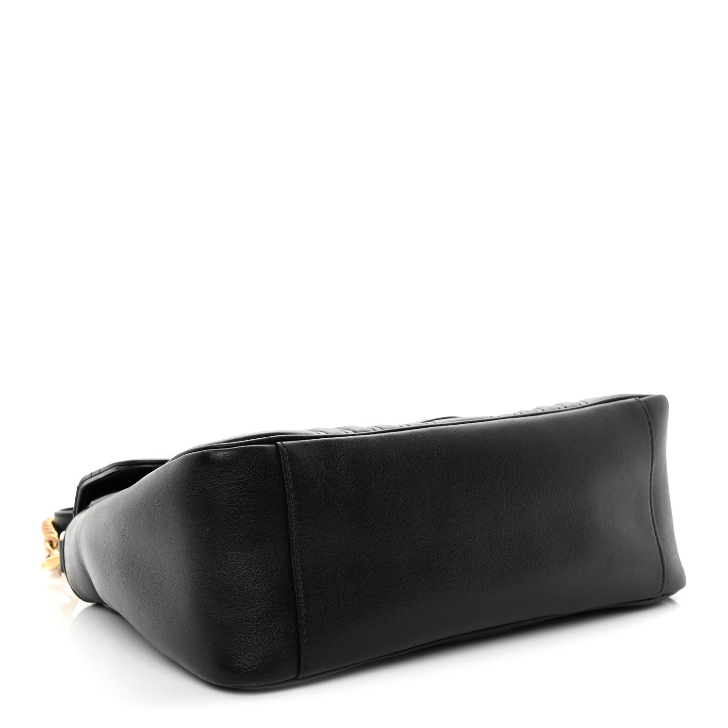 Calfskin Matelasse Small GG Marmont Top Handle Shoulder Bag Black