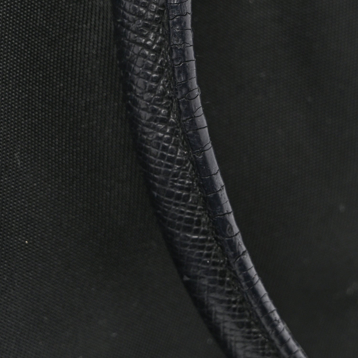 Nylon Saffiano Small Top Handle Bag Black