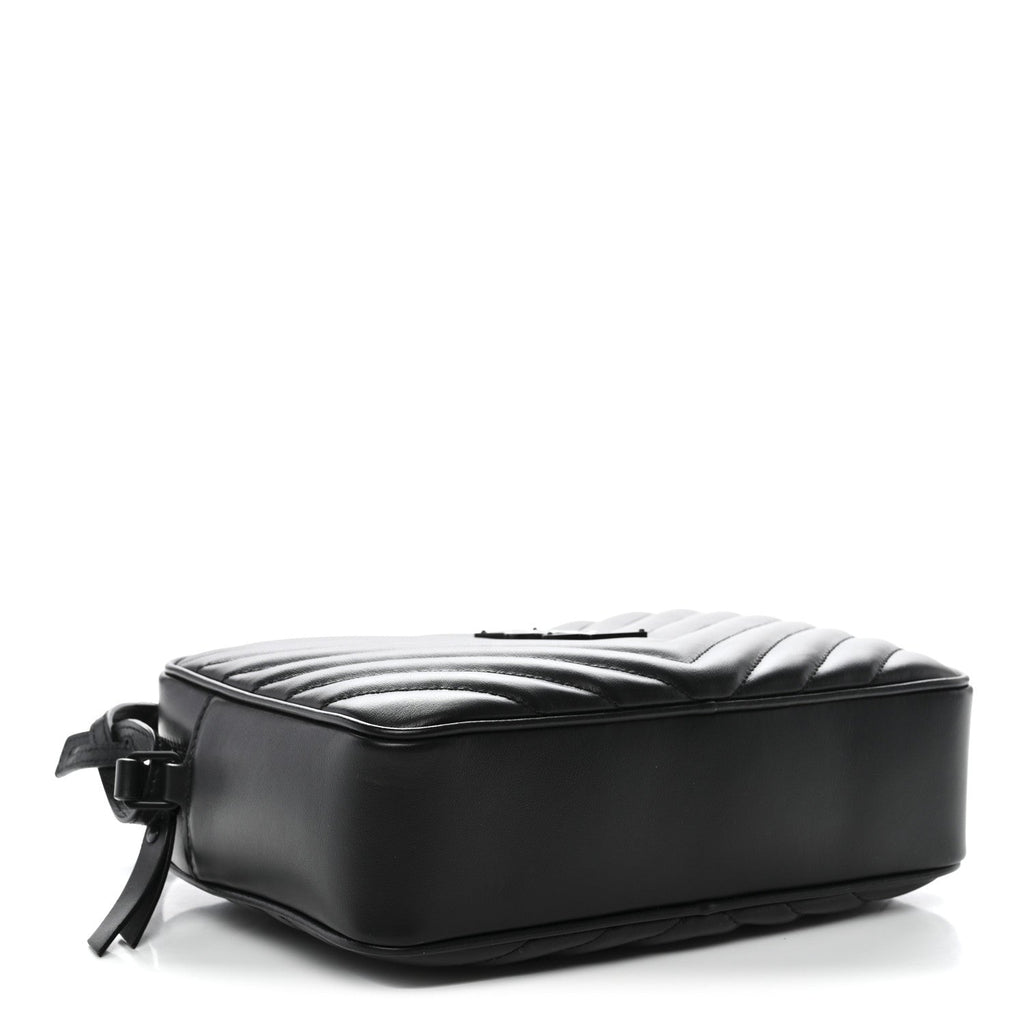 Calfskin Matelasse Monogram Monochrome Lou Camera Bag Black