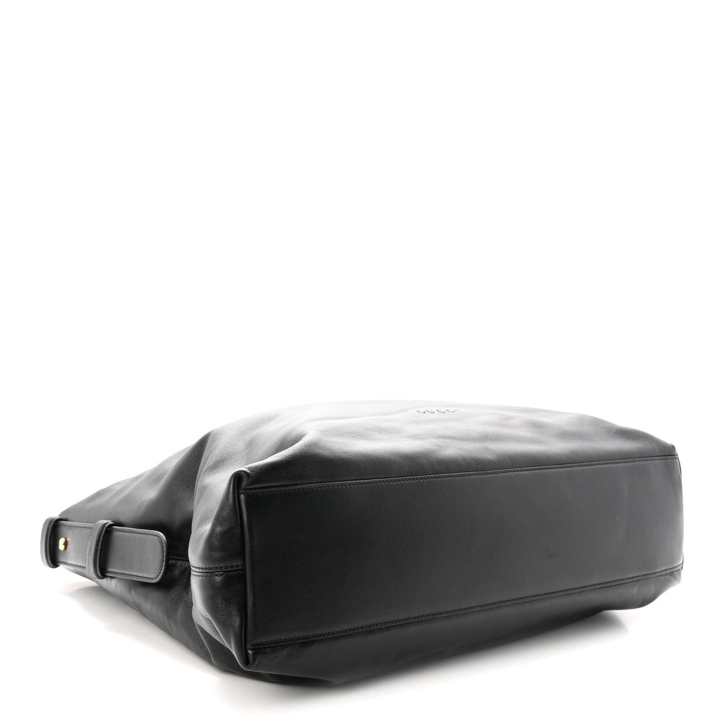 Calfskin Large Beatrix Tote Black