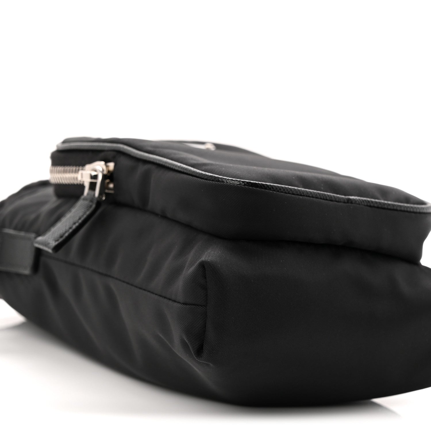 Tessuto Nylon Saffiano Phone Case Crossbody Black