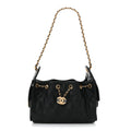 Caviar Quilted Mini Chanel 25 Handbag Black