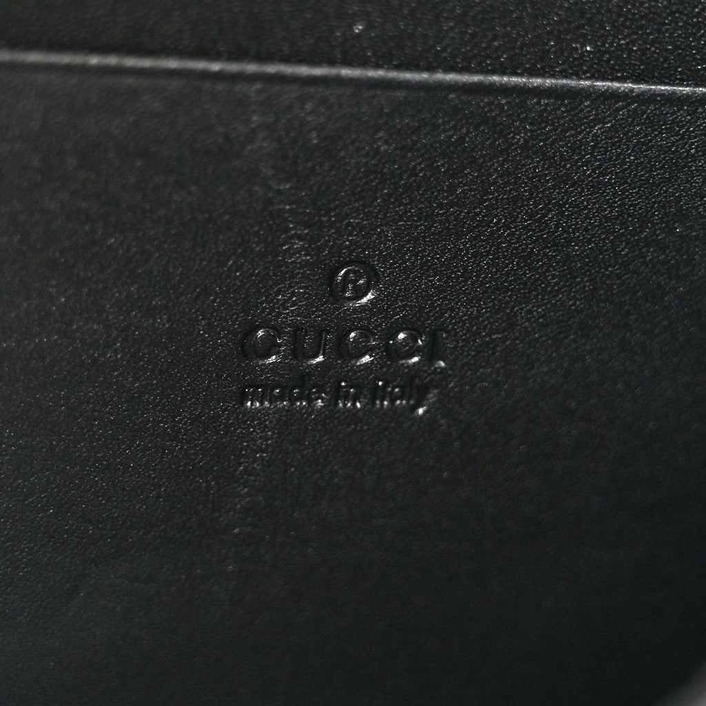 Calfskin Matelasse GG Marmont Chain Wallet Black Black