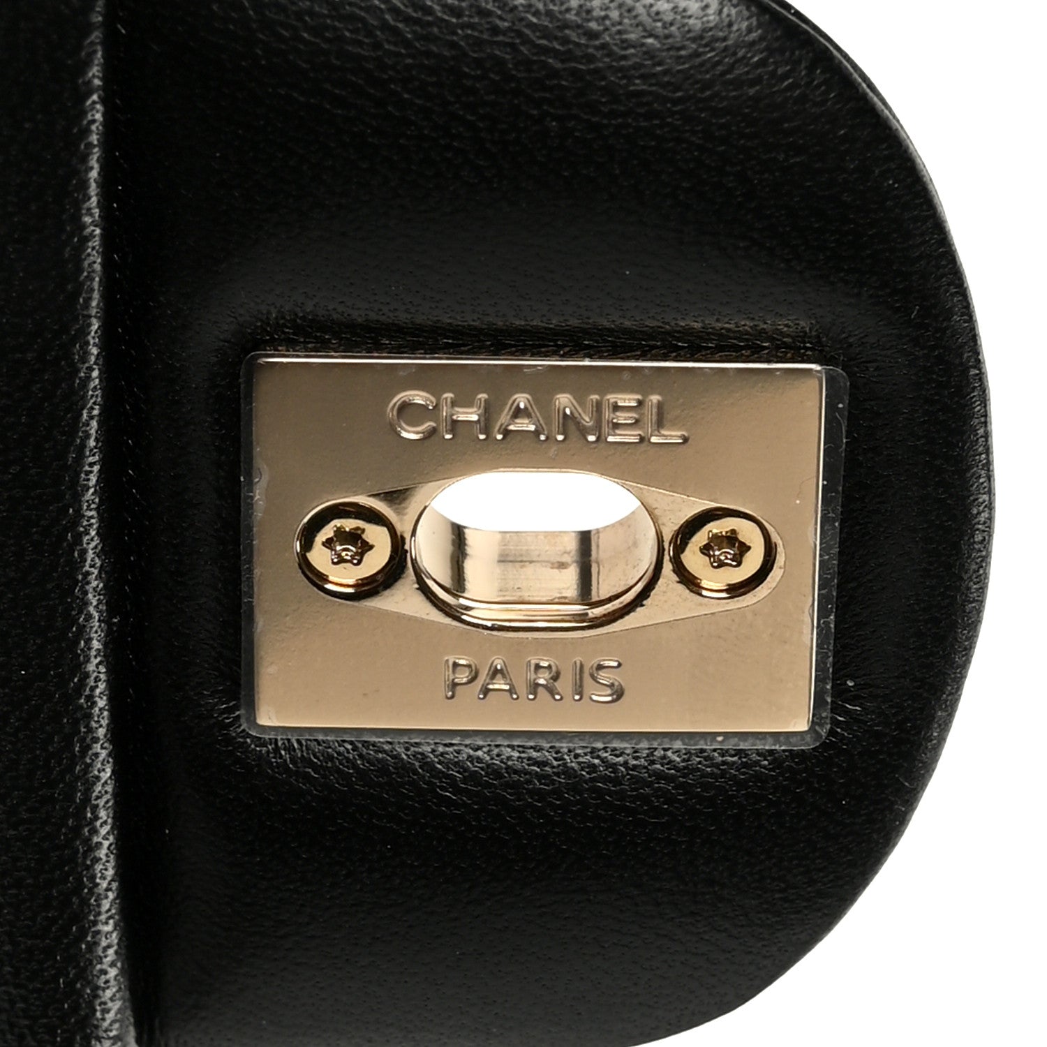 Lambskin Quilted Mini Rectangular Flap Black