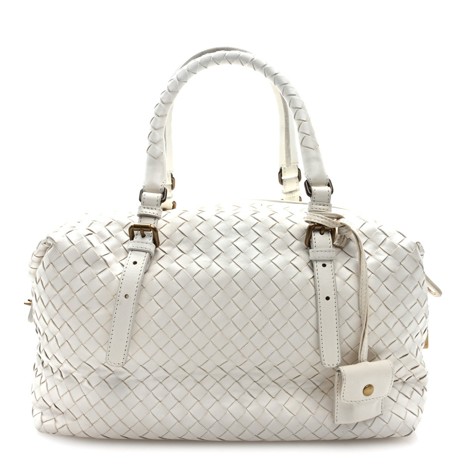 Nappa Intrecciato Montaigne Bag White