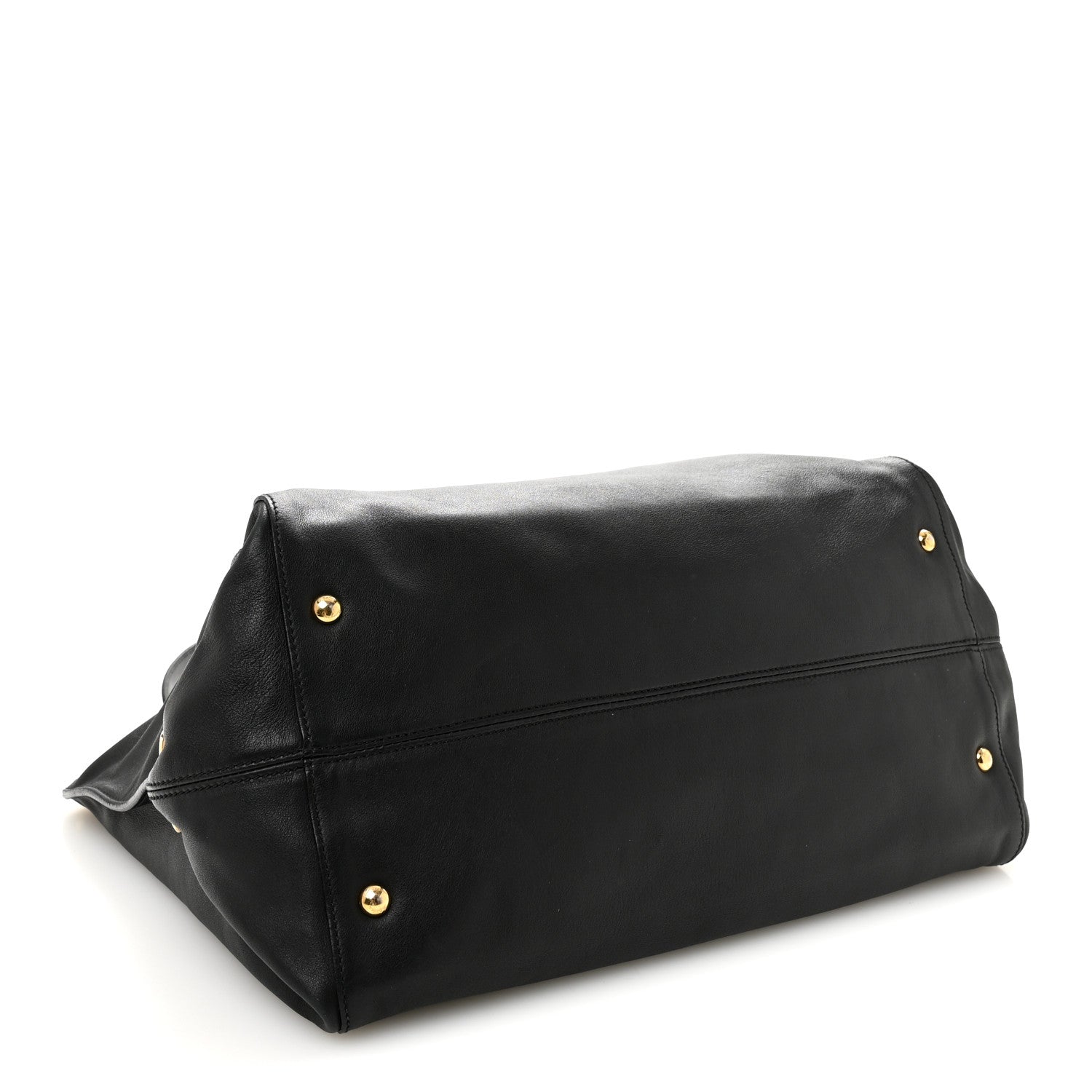 Calfskin Trifolio Tote Black