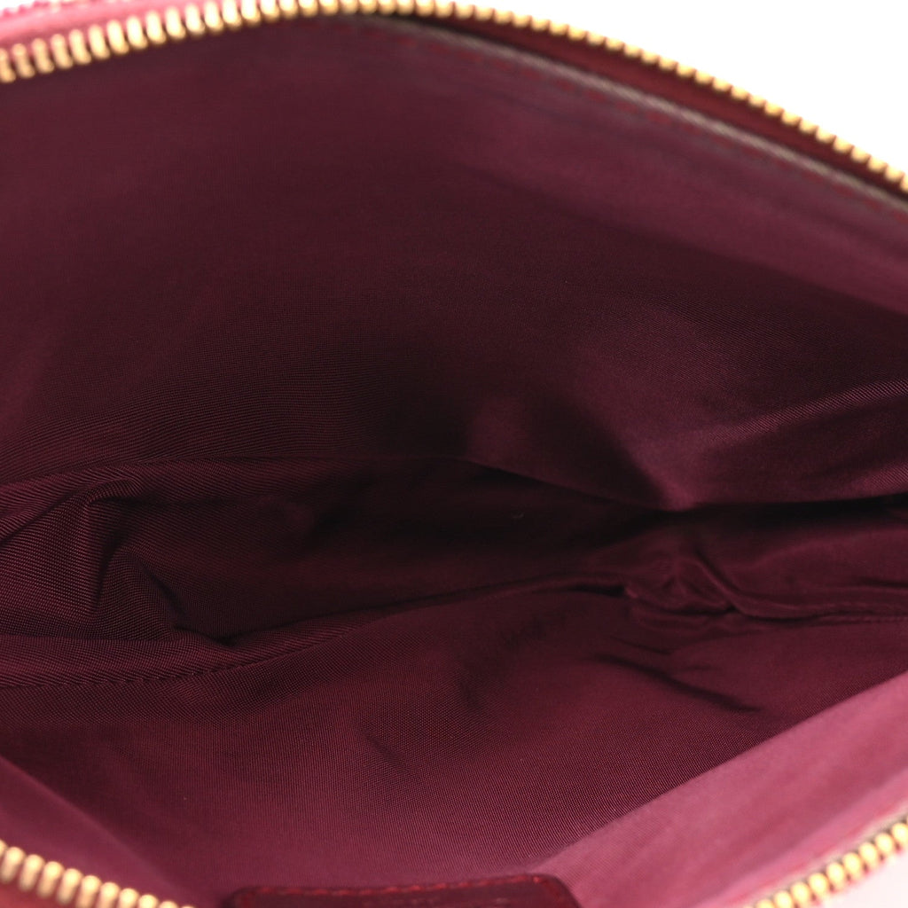 Monogram Mini Saddle Pochette Burgundy