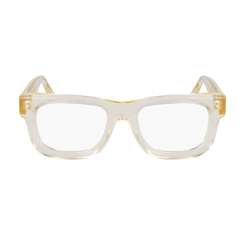 Victoria Beckham Eyeglasses Square Full Rim, Transparent Honey Frame and Clear Demo Lenses Lens VB2671771