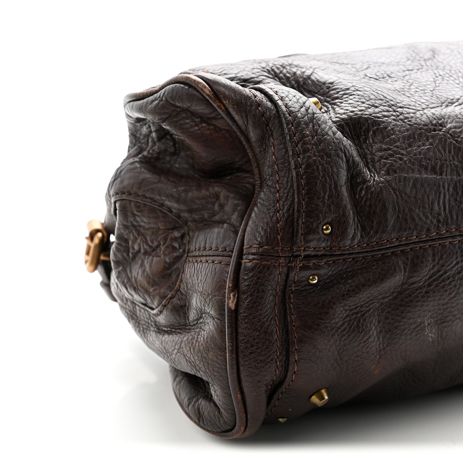 Calfskin Medium Paddington Satchel Brown