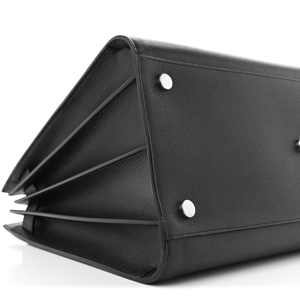 Grained Calfskin Large Sac De Jour Carryall Black
