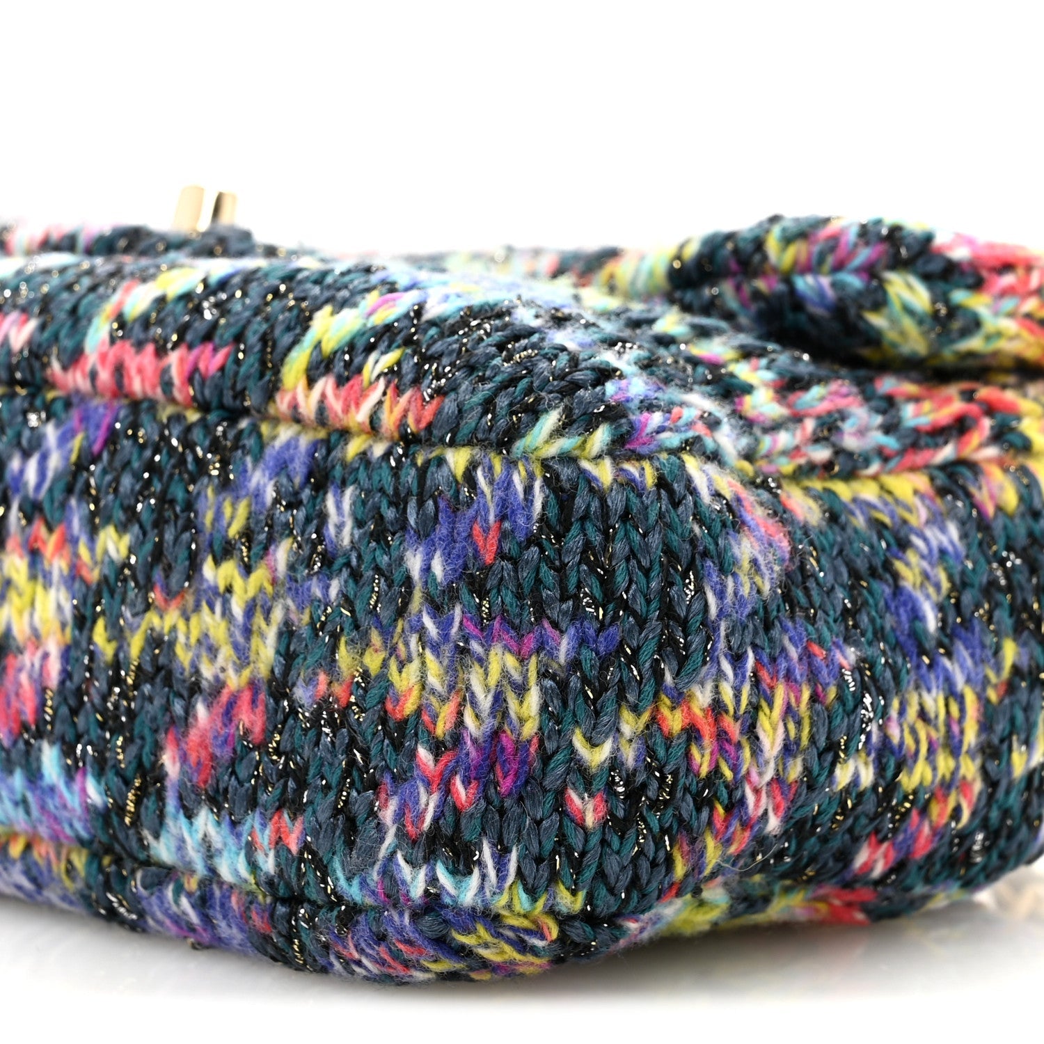Knit Mini Rectangular Flap Multicolor