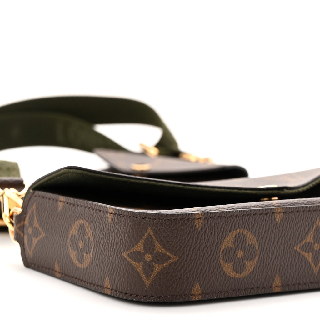 Monogram Felicie Strap & Go Kaki