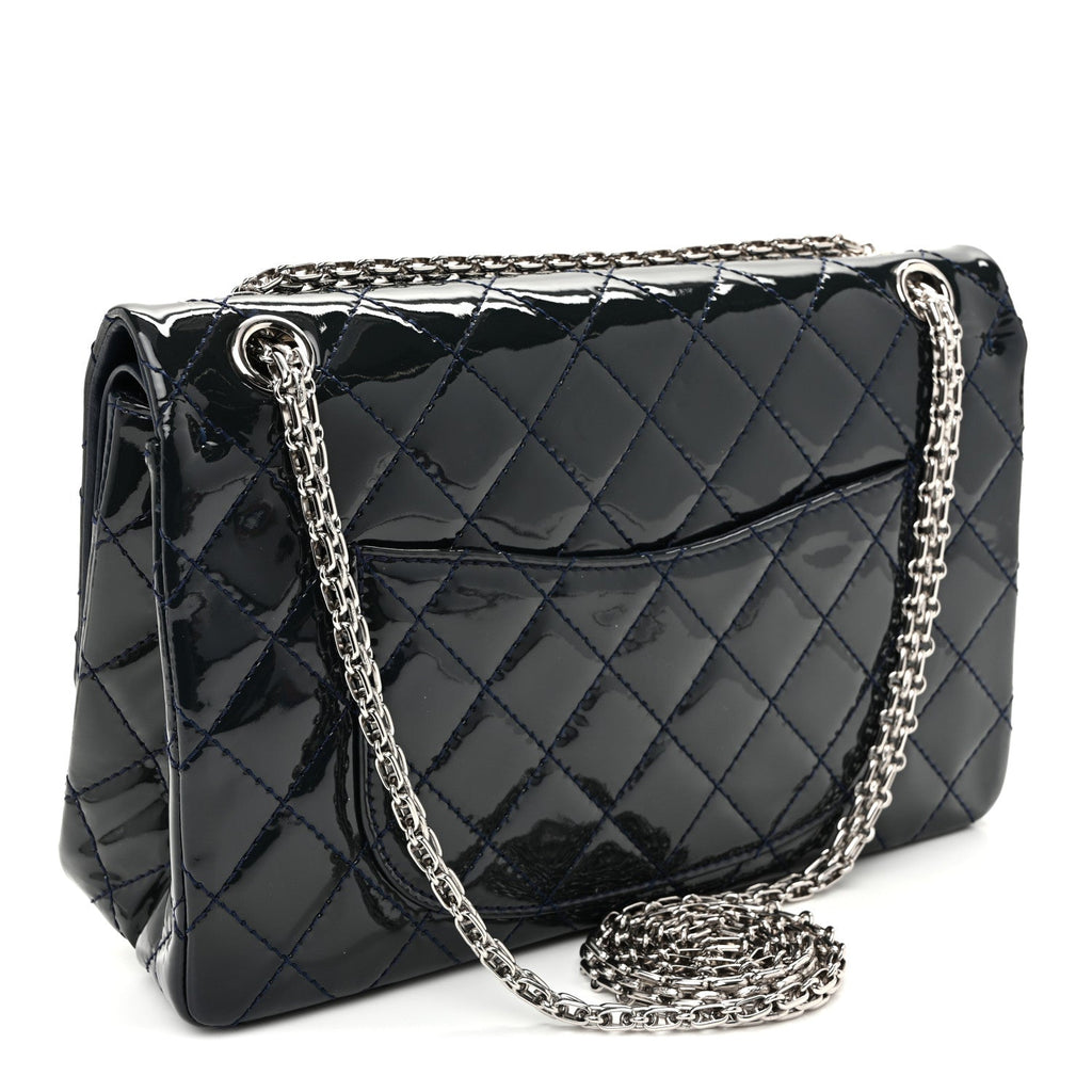 Patent Quilted 2.55 Reissue 226 Flap Blue