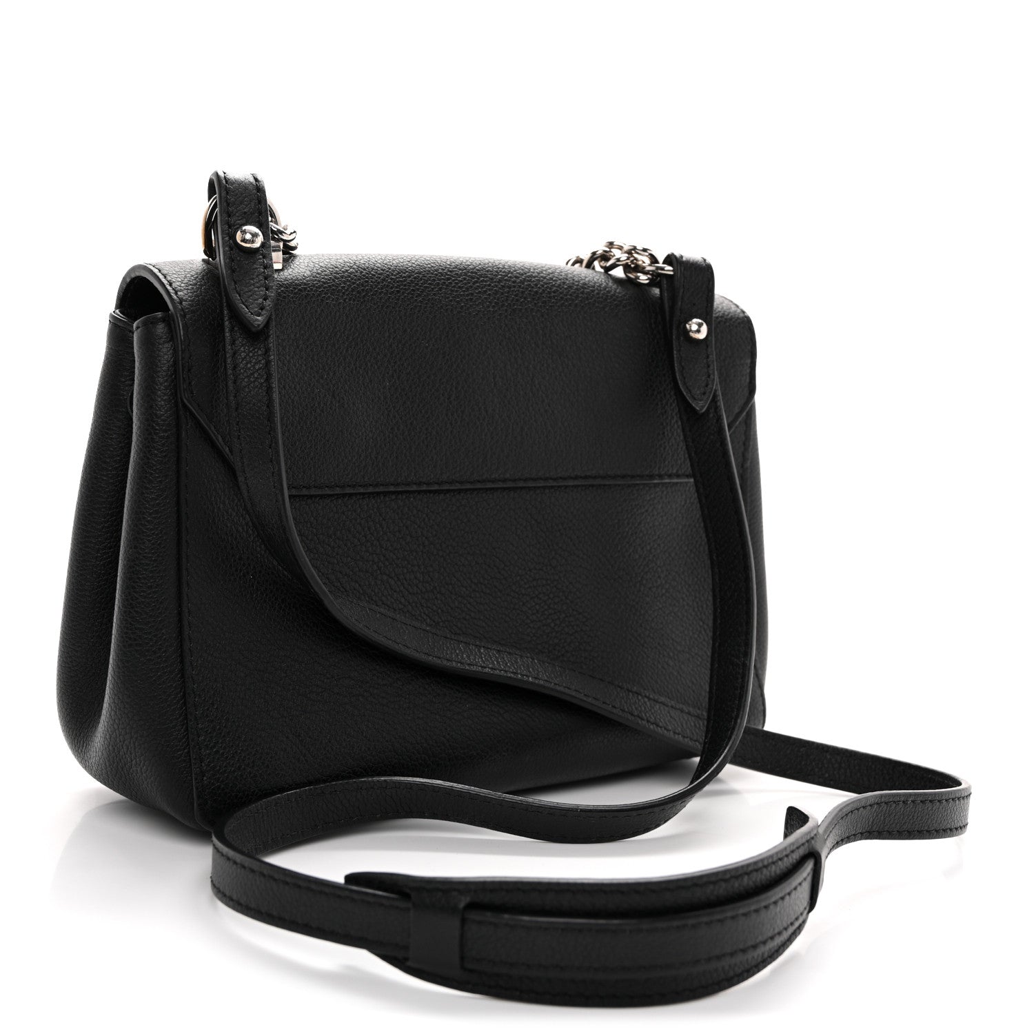 Calfskin Lockme II Chain Bag BB Black