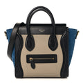 Bullhide Calfskin Nubuck Nano Tri-Color Luggage Light Taupe