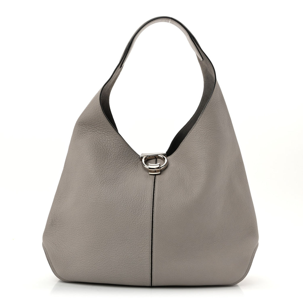 Calfskin Margot Hobo Grey