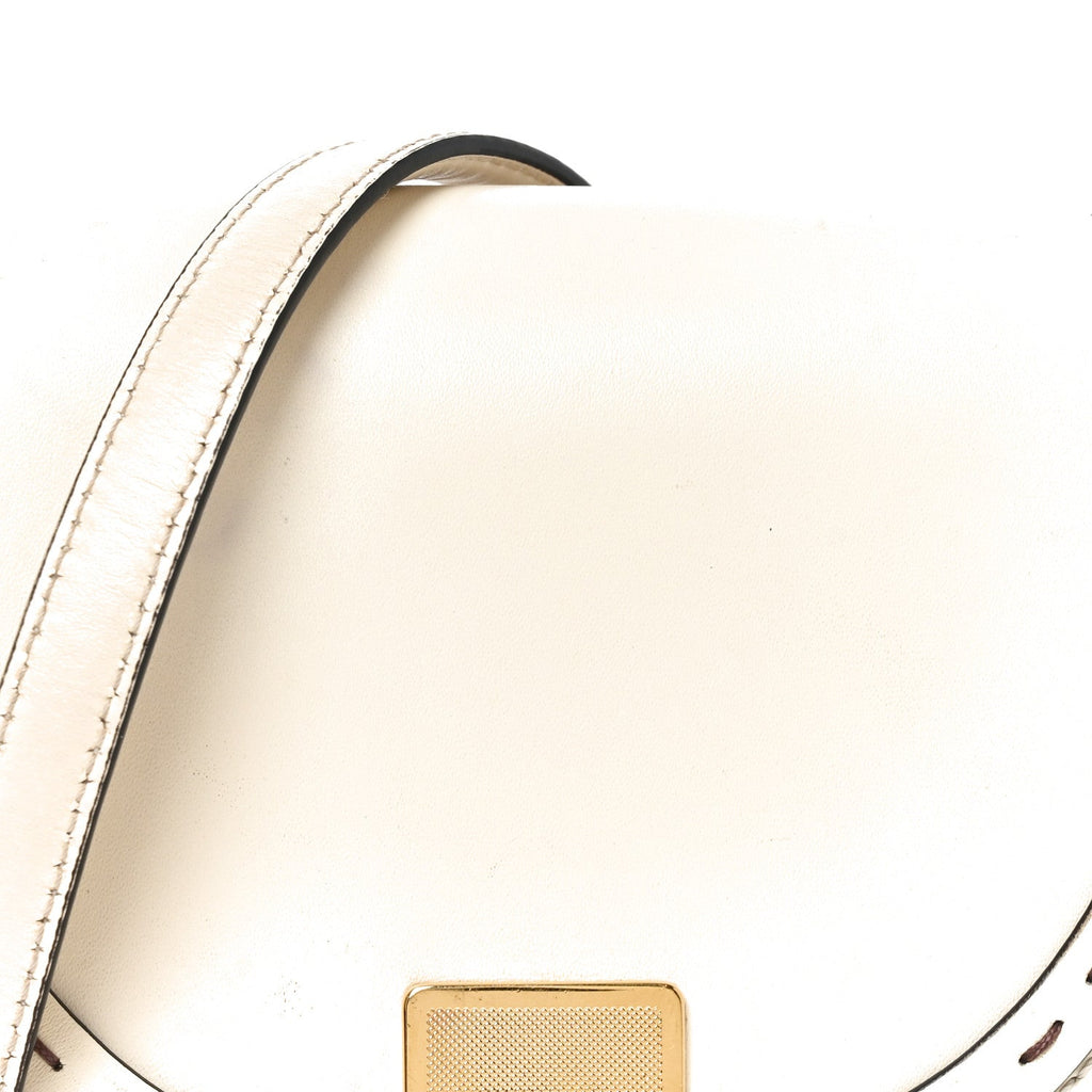Vitello King Plexiglass Moonlight Shoulder Bag White Ice