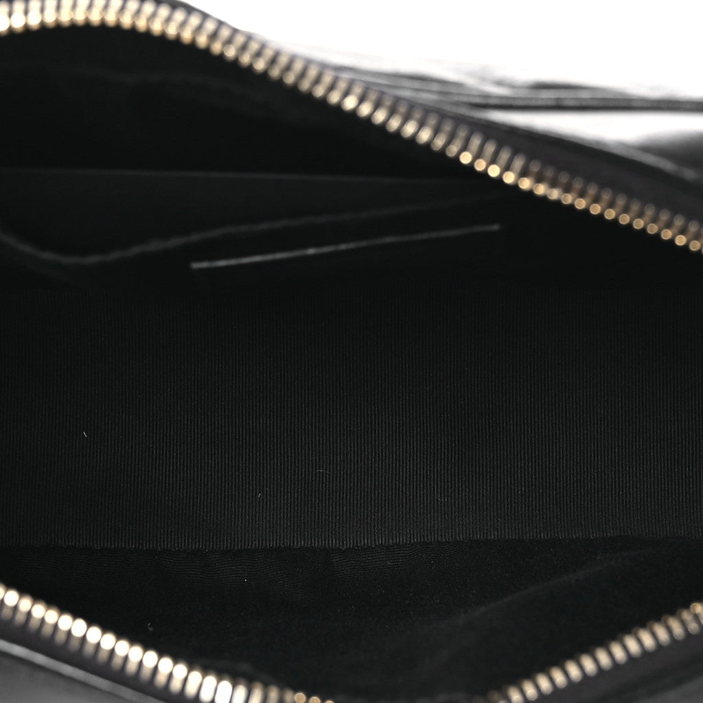 Calfskin Matelasse Monogram Lou Camera Bag Black