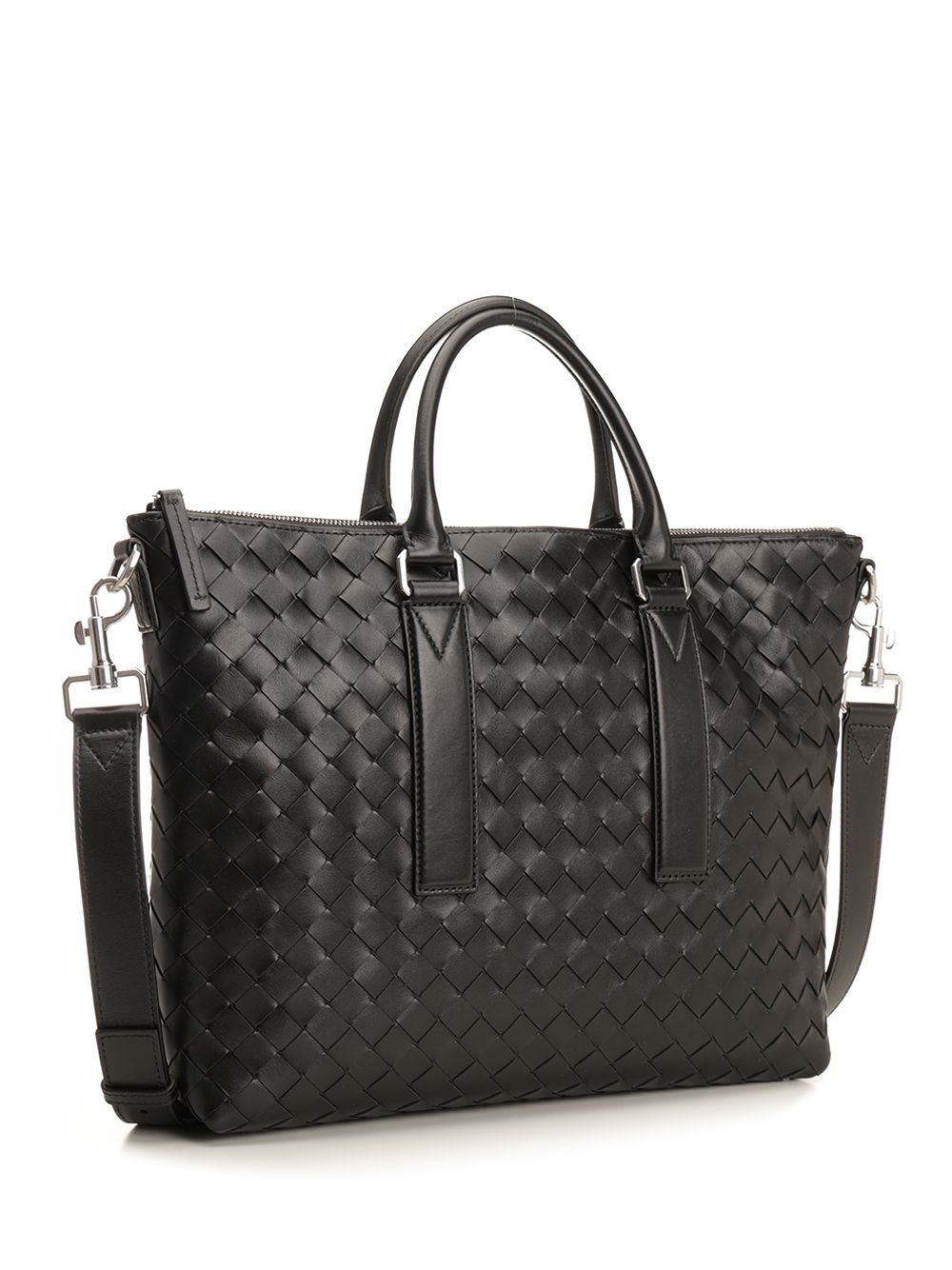 Bottega Veneta Men Soft Leather Business Bag