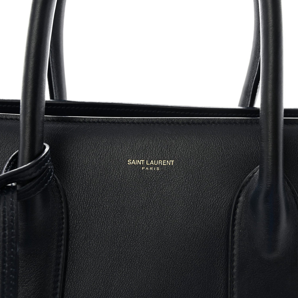Calfskin Large Sac de Jour Carryall Navy Blue