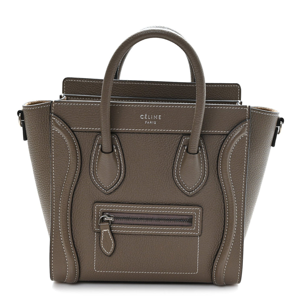 Drummed Calfskin Nano Luggage Souris