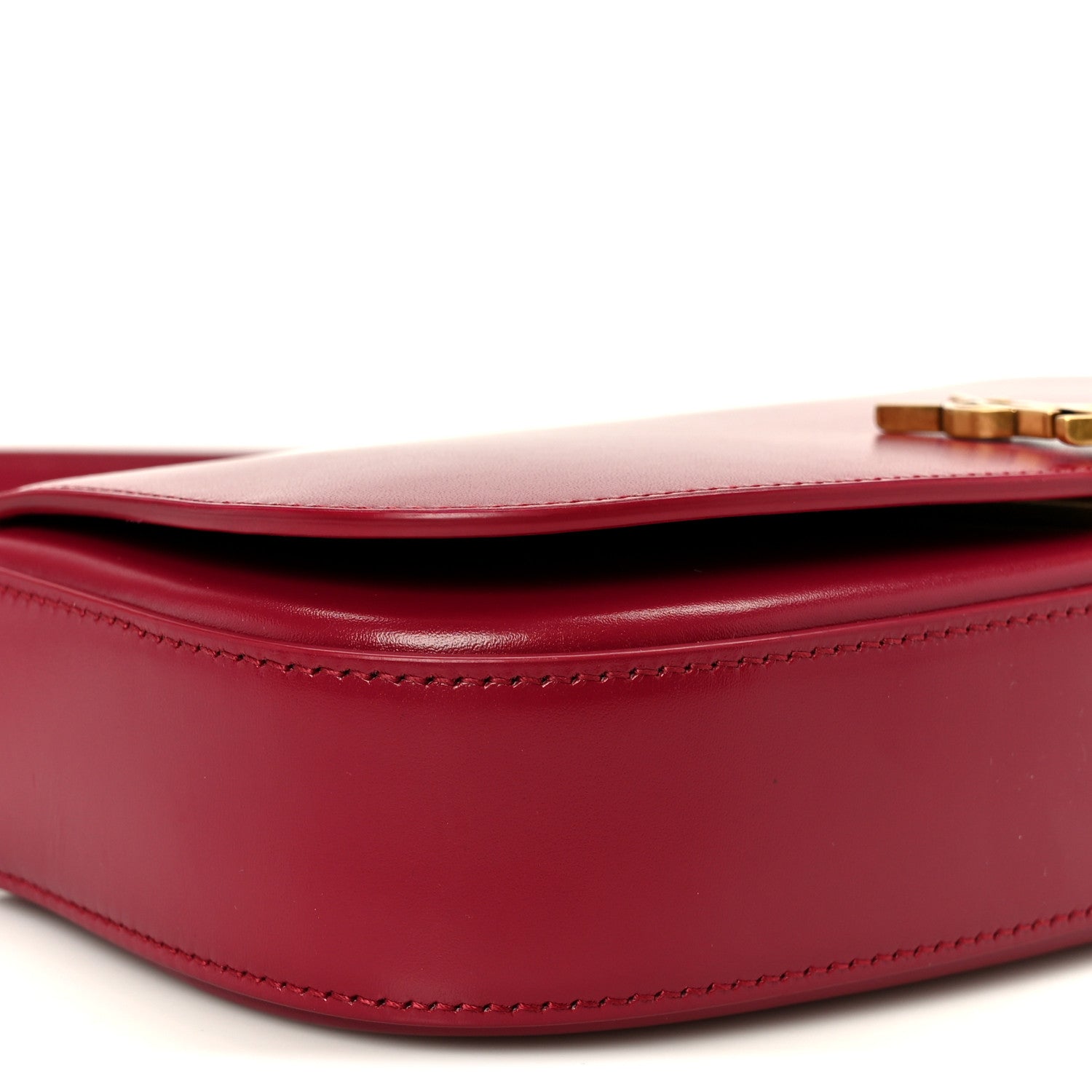Box Calfskin Mini Voltaire Shoulder Bag Burgundy