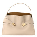 Calfskin Medium Hug Bag Stone Burnt Orcher
