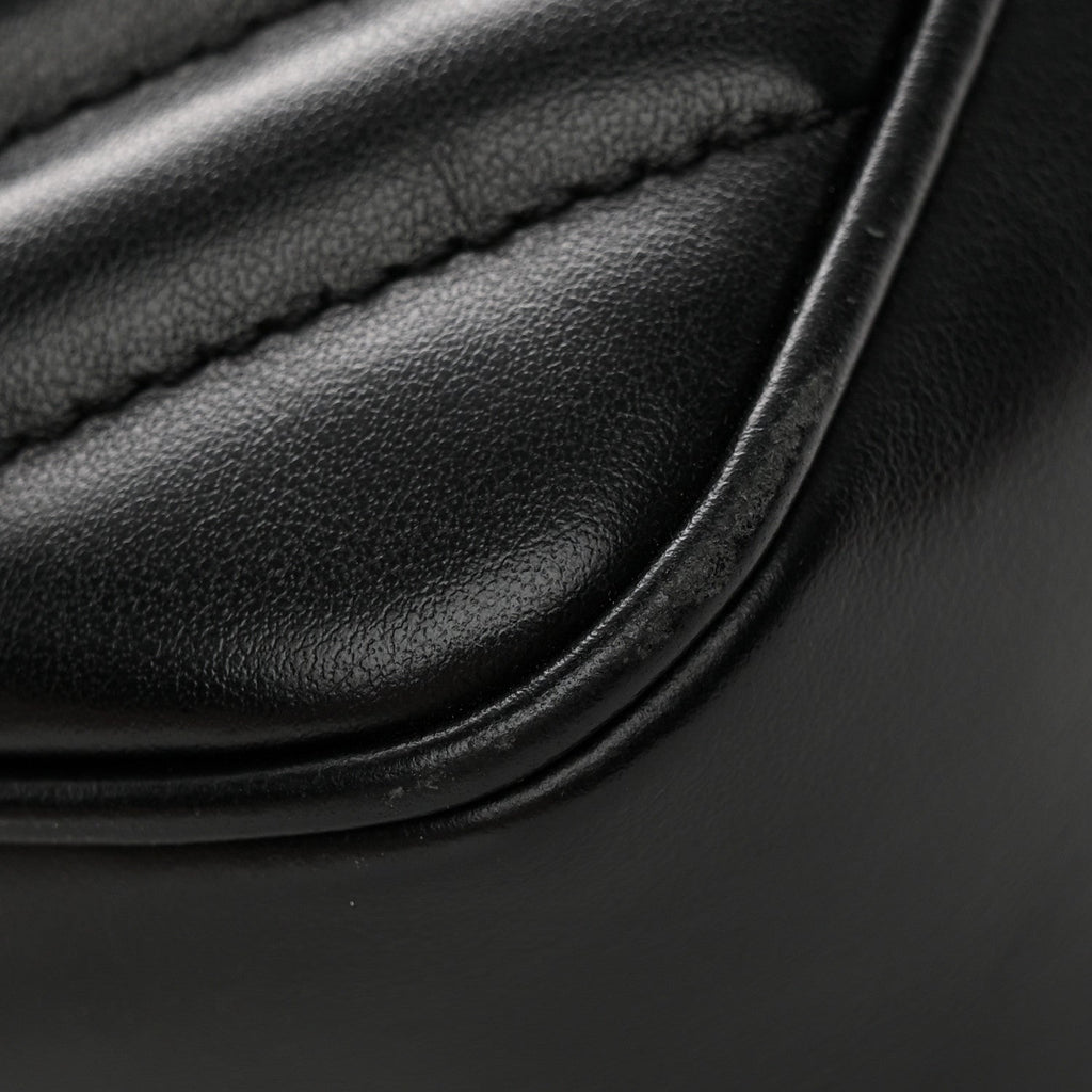 Calfskin Matelasse Monogram Lou Camera Bag Black