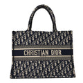 Oblique Medium Book Tote Blue Multicolor